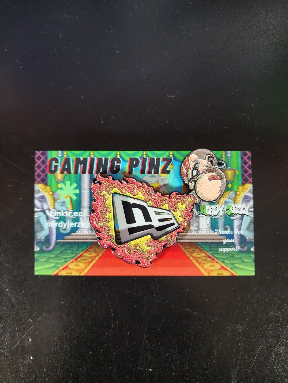 Yoga Flame Frame Pin