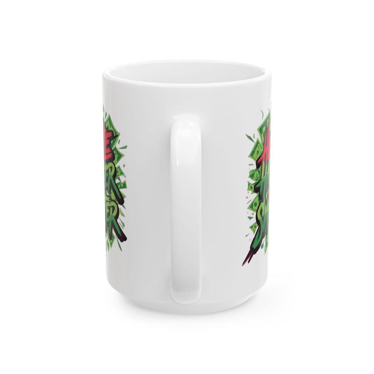 Vibrant Graphic Ceramic Mug, Unique Art Coffee Cup for Plant Lovers, Gift for Coffee Enthusiasts, Perfect for Birthdays, Housewarming,