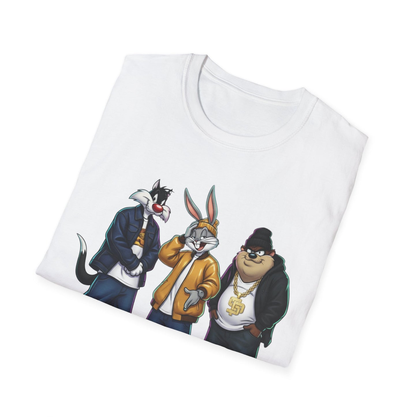 State Property x Looney Tunes Streetwear Crew T-Shirt | Urban Animal Characters, Hip-Hop Style
