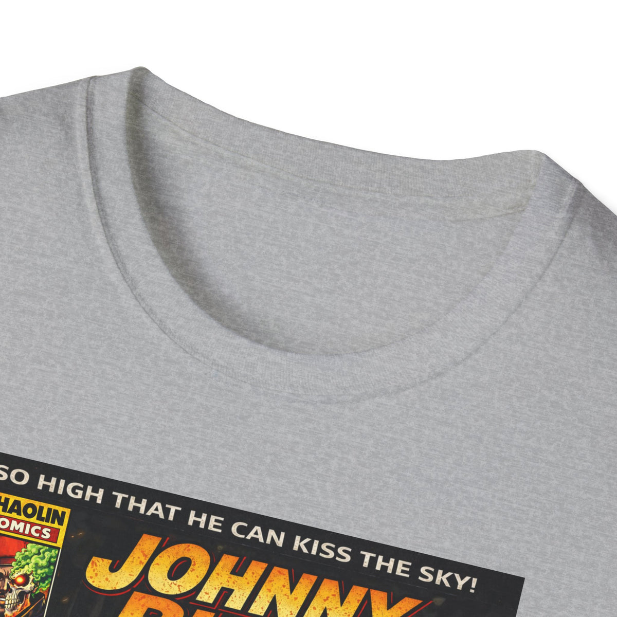 Johnny Blaze Comic Cover T-Shirt | Retro Ghost Rider Parody Artwork