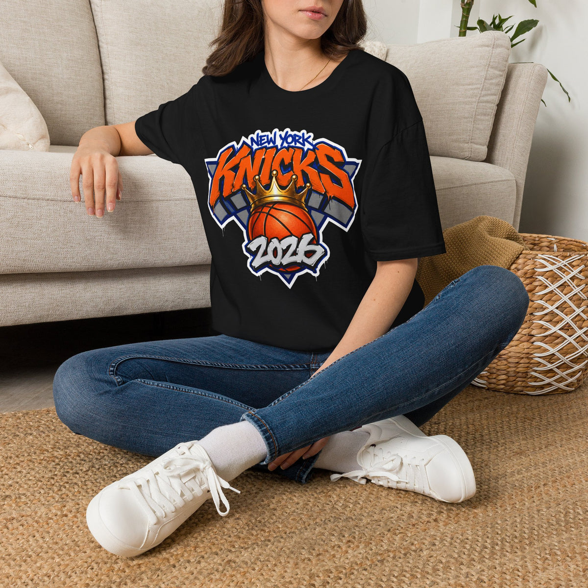 New York 2026 Championship Crowned Basketball T-Shirt