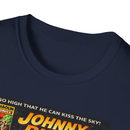 Johnny Blaze Comic Cover T-Shirt | Retro Ghost Rider Parody Artwork