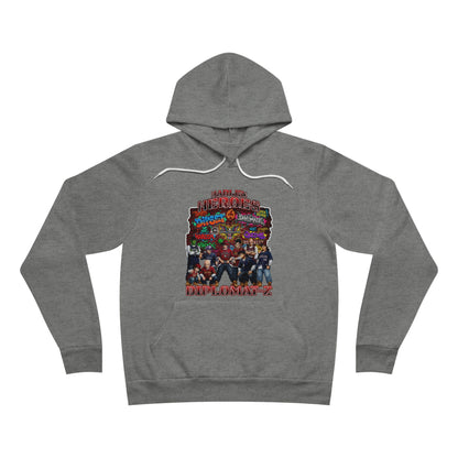 Harlem Heros Diplomat-Z Band Pullover Hoodie | Graphic Hoodie, Music/Anime Mashup Artwork, DBZ, Dipset, Hiphop Fan Gift