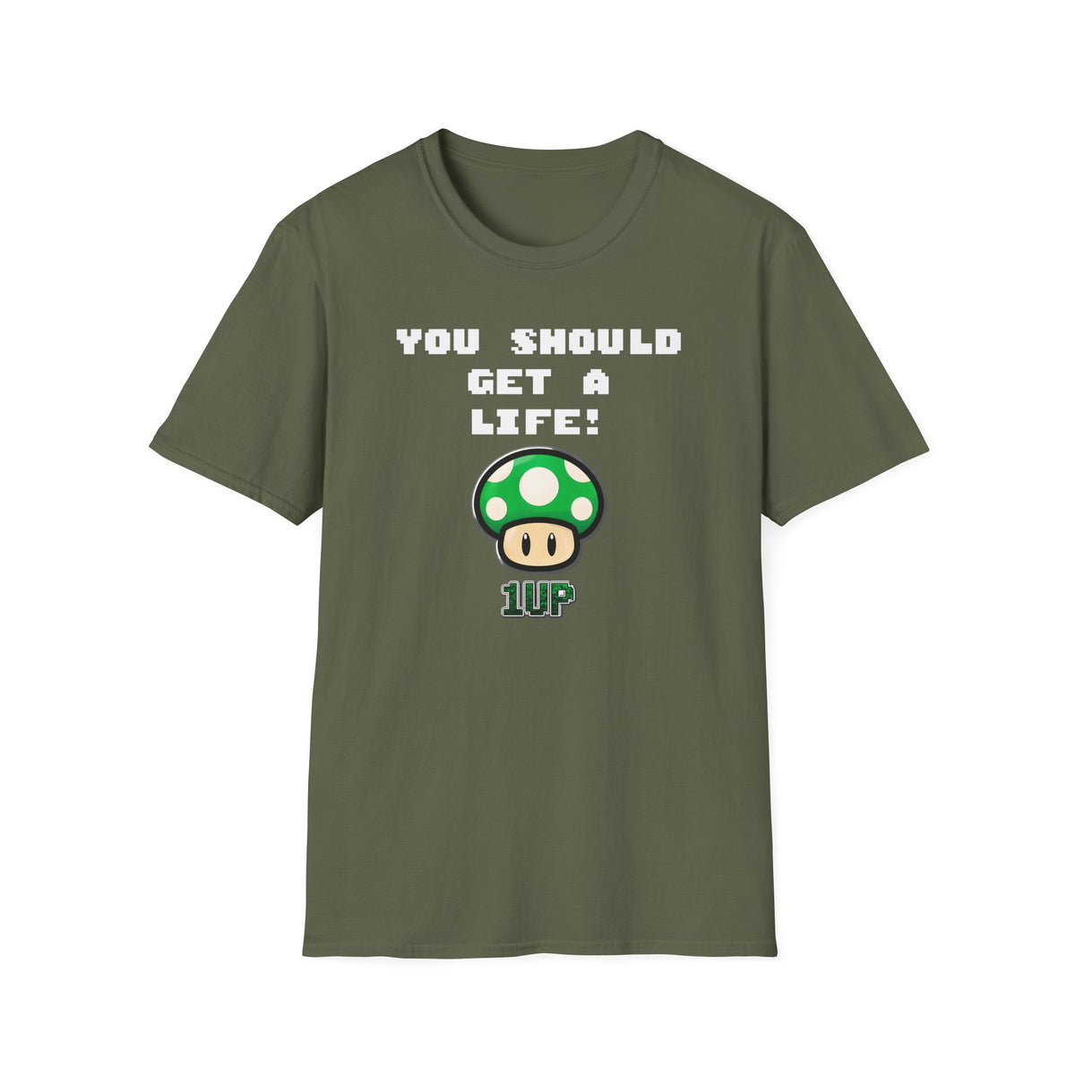 Playful Gaming T-Shirt: 'You Should Get A Life' Unisex Tee, Gift for Gamers, Retro Video Game Shirt, Get A Life Meme, Gamer Tee
