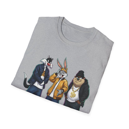 State Property x Looney Tunes Streetwear Crew T-Shirt | Urban Animal Characters, Hip-Hop Style