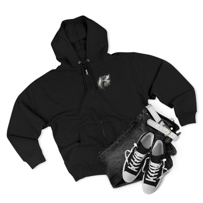 Street Fighter x Ruff Ryders Crew Full-Zip Hoodie | Retro Streetwear Group Portrait