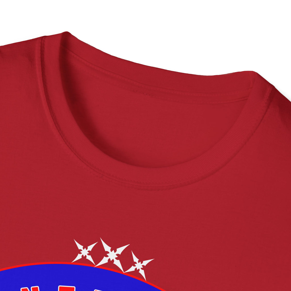 Nerdy Ninjaz T-Shirt, Red White & Blue Variant, Cool Gamer Tee, Gifts for Geeks, Anime Fan, Fun Casual Wear