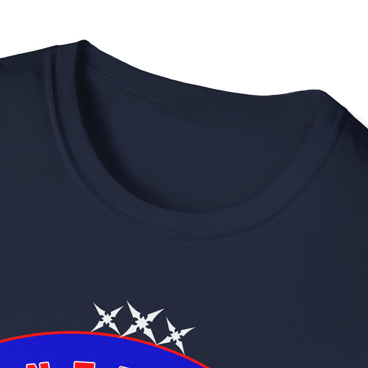 Nerdy Ninjaz T-Shirt, Red White & Blue Variant, Cool Gamer Tee, Gifts for Geeks, Anime Fan, Fun Casual Wear