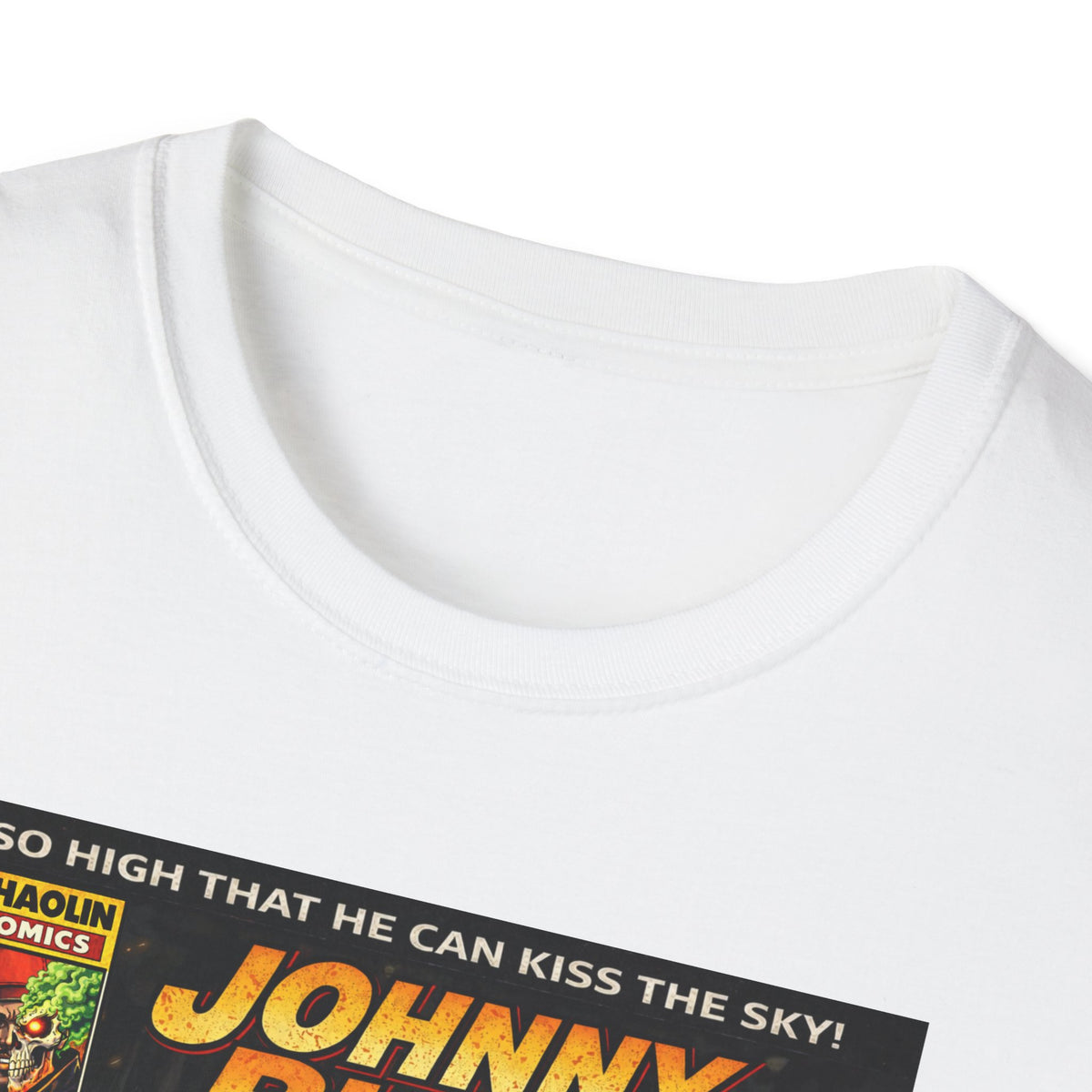 Johnny Blaze Comic Cover T-Shirt | Retro Ghost Rider Parody Artwork