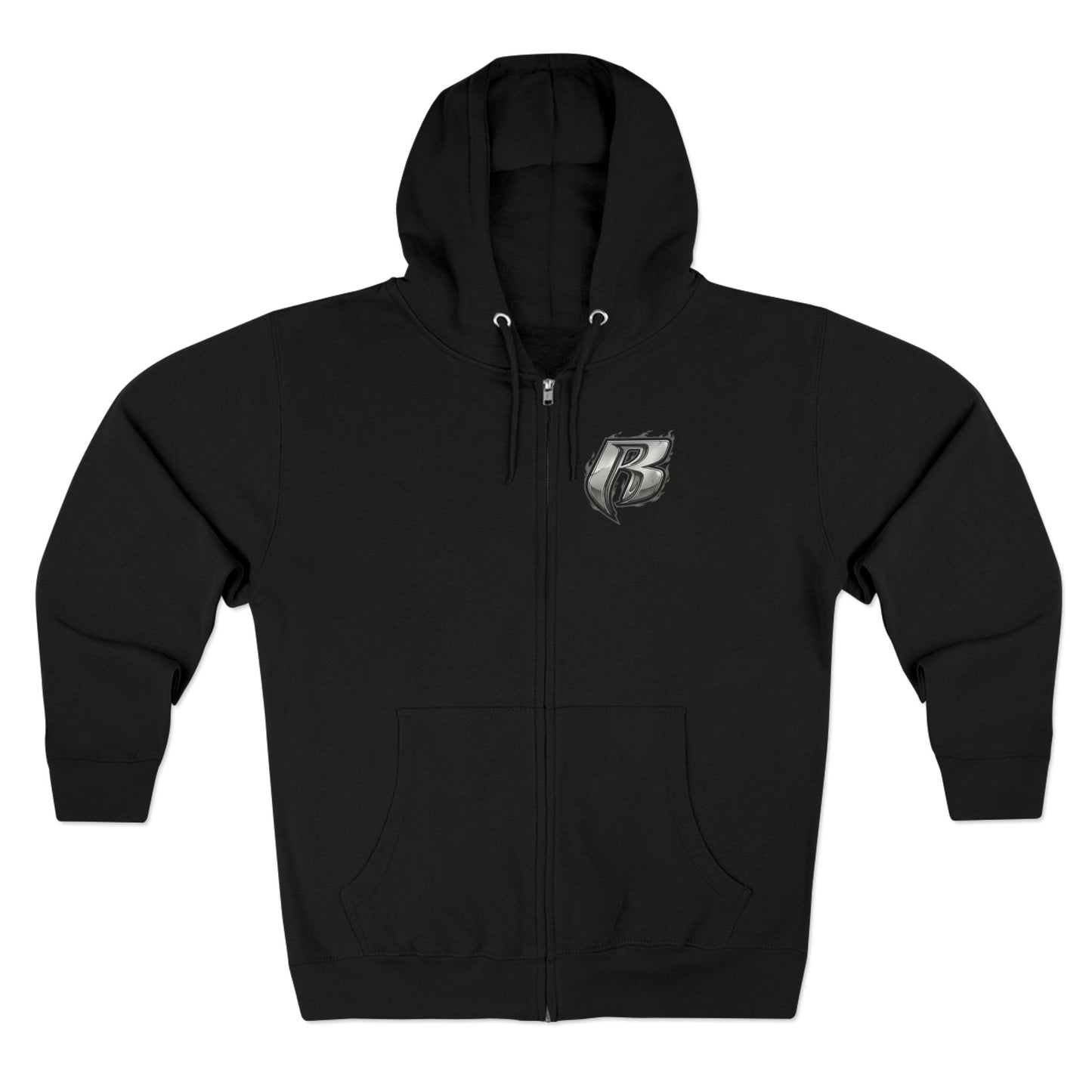 Street Fighter x Ruff Ryders Crew Full-Zip Hoodie | Retro Streetwear Group Portrait