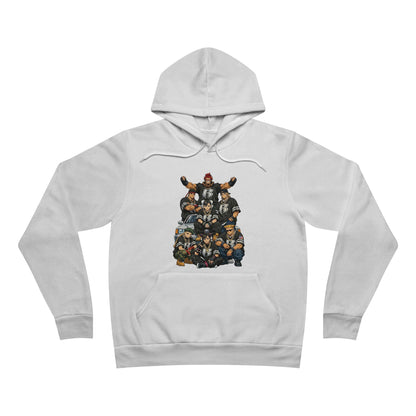 Street Fighter x Ruff Ryders Crew Pullover Hoodie | Retro Streetwear Group Portrait