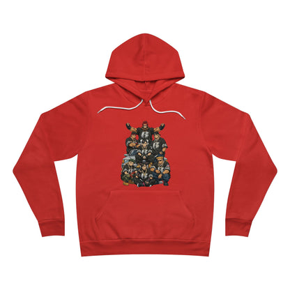 Street Fighter x Ruff Ryders Crew Pullover Hoodie | Retro Streetwear Group Portrait