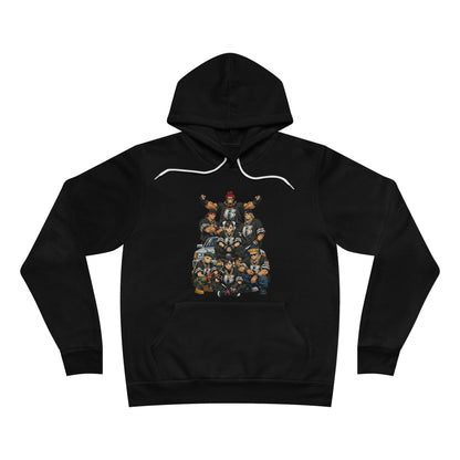 Street Fighter x Ruff Ryders Crew Pullover Hoodie | Retro Streetwear Group Portrait