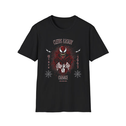 Carnage Symbiote Illustration T-Shirt | Cletus Kasady Venom Spiderman