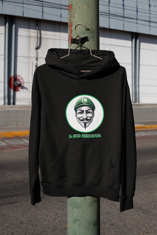 Vengeful Brother 'L For Vendetta' Graphic Hoodie