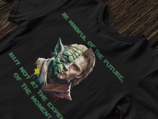 Be Mindful Of The Future... Inspirational Star Wars Unisex T-Shirt, Funny Gift, Sci-Fi Tee, Geek Culture Apparel, Perfect for Celebrations, Gift Idea For Nerds