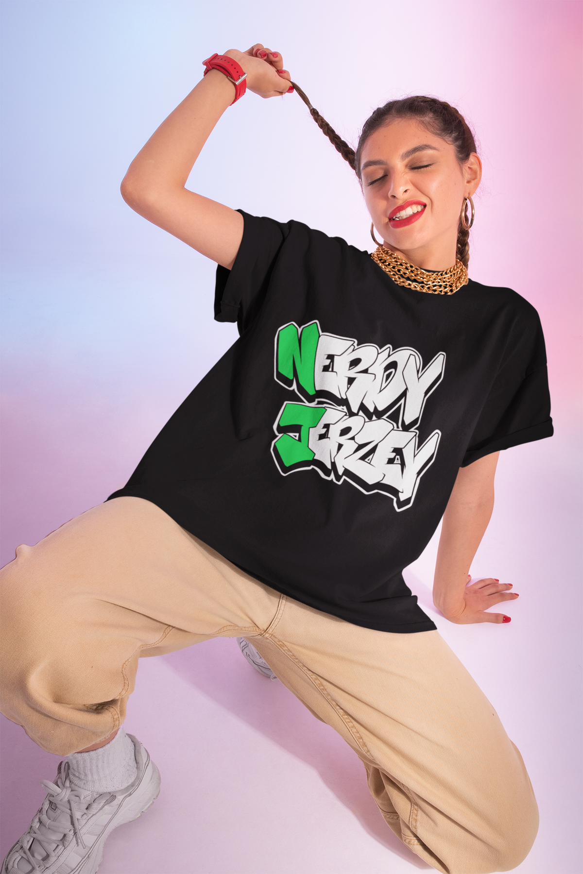 Nerdy Jerzey Unisex Softstyle T-Shirt - Fun Streetwear for Casual Vibes