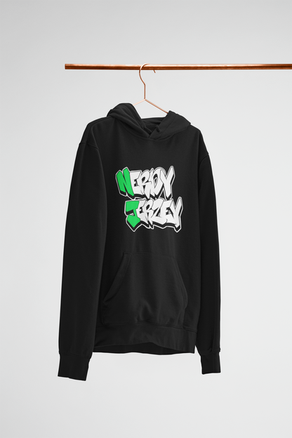 Nerdy Jerzey Unisex Pullover Hoodie - Cozy Streetwear for Gamers & Geeks