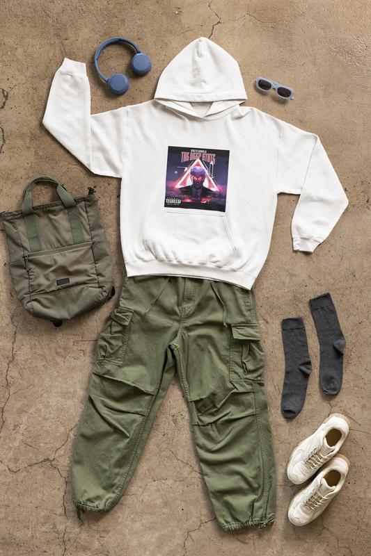 Darth Donald The Deep State Faux  Album Cover Art Hoodie, Gift for Music Lovers, Unisex Fashion, Streetwear, Cozy Pullover, Cool Layering