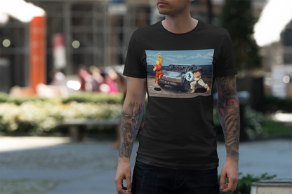 SF2 Bonus Stage Protest Parody Unisex T-Shirt, Casual Gamer Tee, Unique Graphic Tee, Streetwear for Gamers, Protest Stage Style