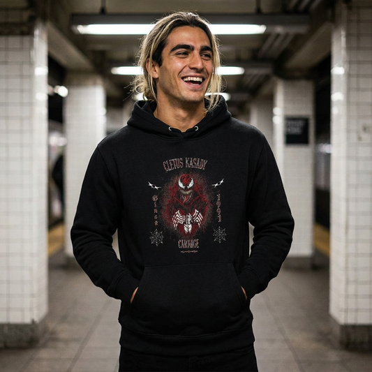 Carnage Symbiote Illustration Hoodie | Cletus Kasady Venom Spiderman
