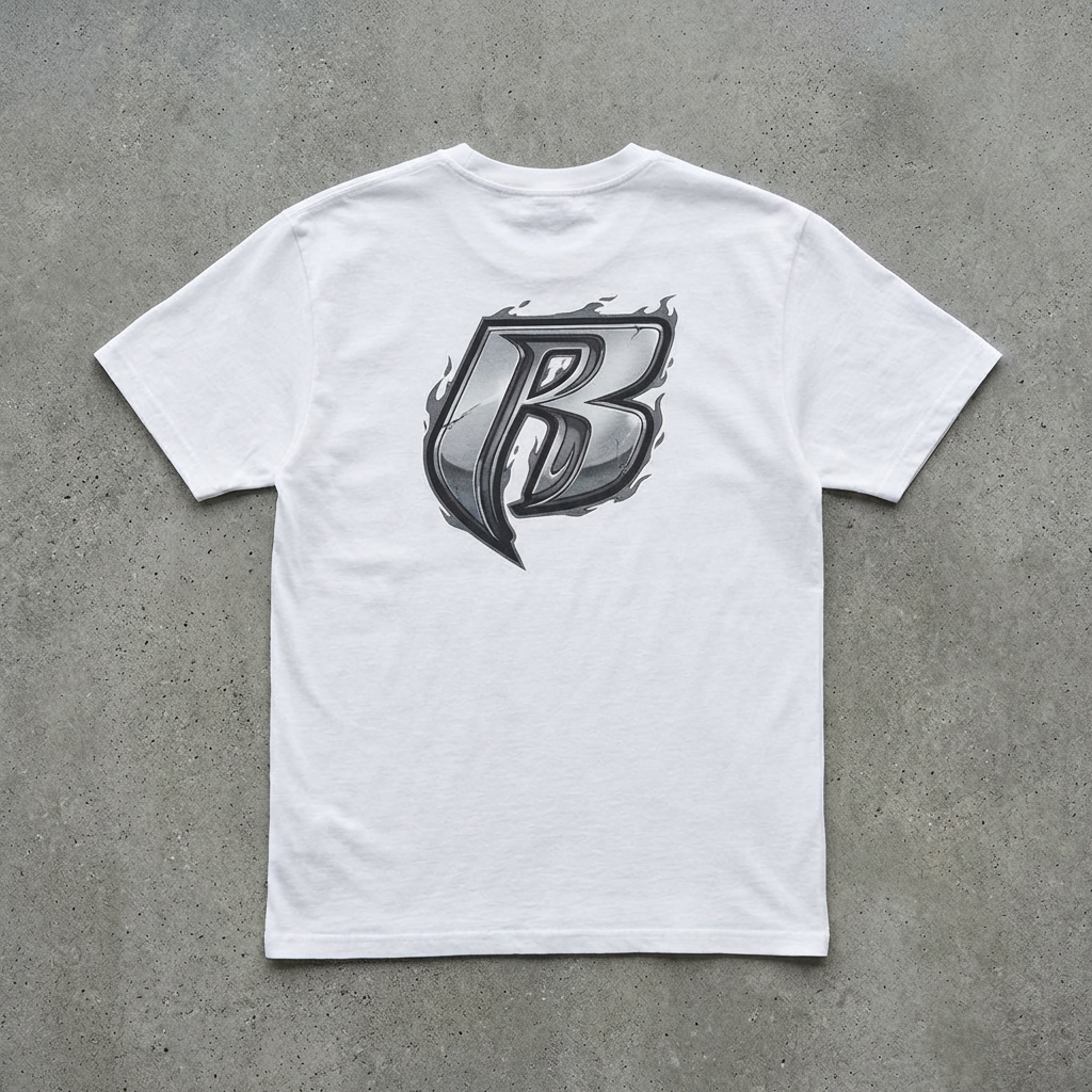 Street Fighter/Ruff Ryders Mashup Crew T-Shirt | Group Portrait, Retro Streetwear