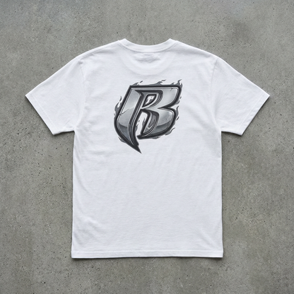 Street Fighter/Ruff Ryders Mashup Crew T-Shirt | Group Portrait, Retro Streetwear