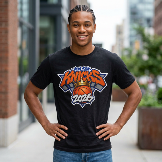New York 2026 Championship Crowned Basketball T-Shirt