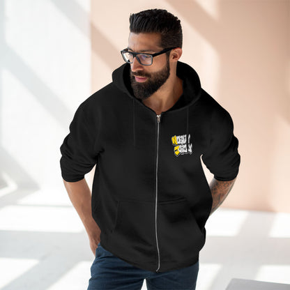 Nerdy Ninjaz Unisex Full Zip Hoodie - Killah Beez Yellow