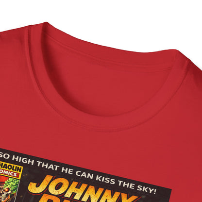 Johnny Blaze Comic Cover T-Shirt | Retro Ghost Rider Parody Artwork
