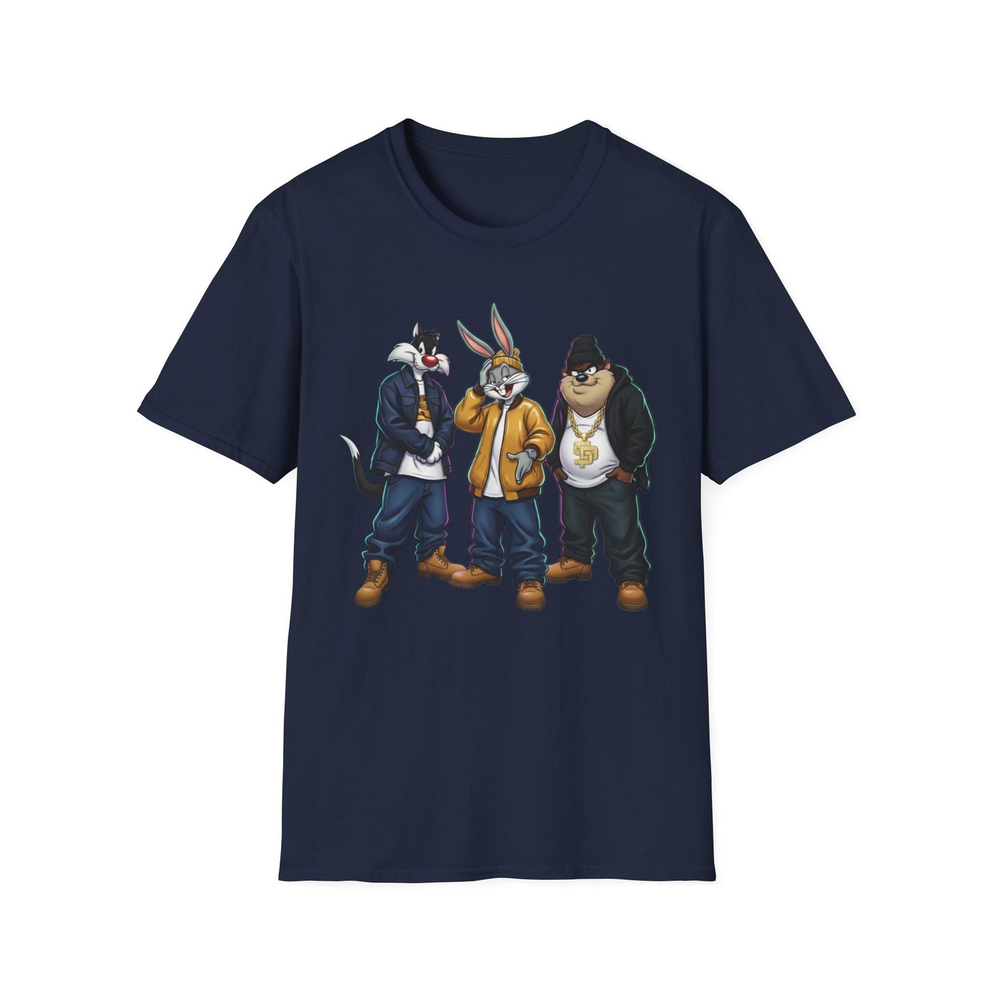 State Property x Looney Tunes Streetwear Crew T-Shirt | Urban Animal Characters, Hip-Hop Style