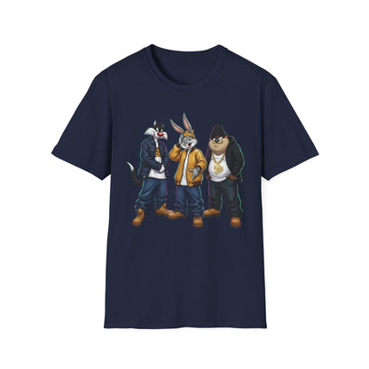 State Property x Looney Tunes Streetwear Crew T-Shirt | Urban Animal Characters, Hip-Hop Style