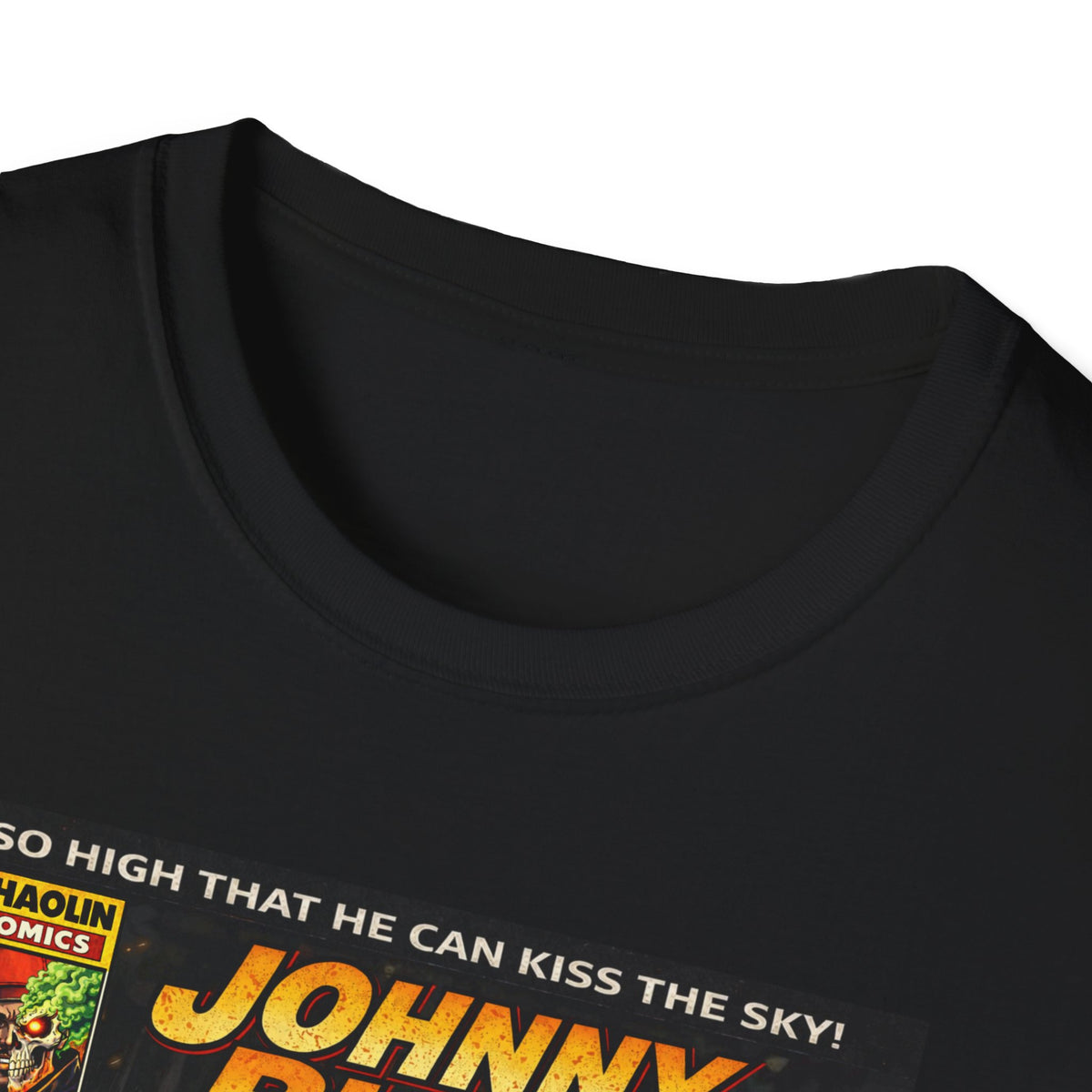 Johnny Blaze Comic Cover T-Shirt | Retro Ghost Rider Parody Artwork