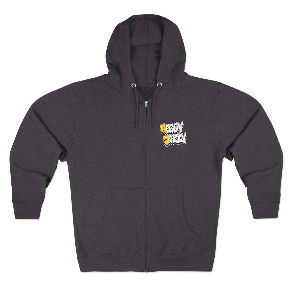 Nerdy Ninjaz Unisex Full Zip Hoodie - Killah Beez Yellow