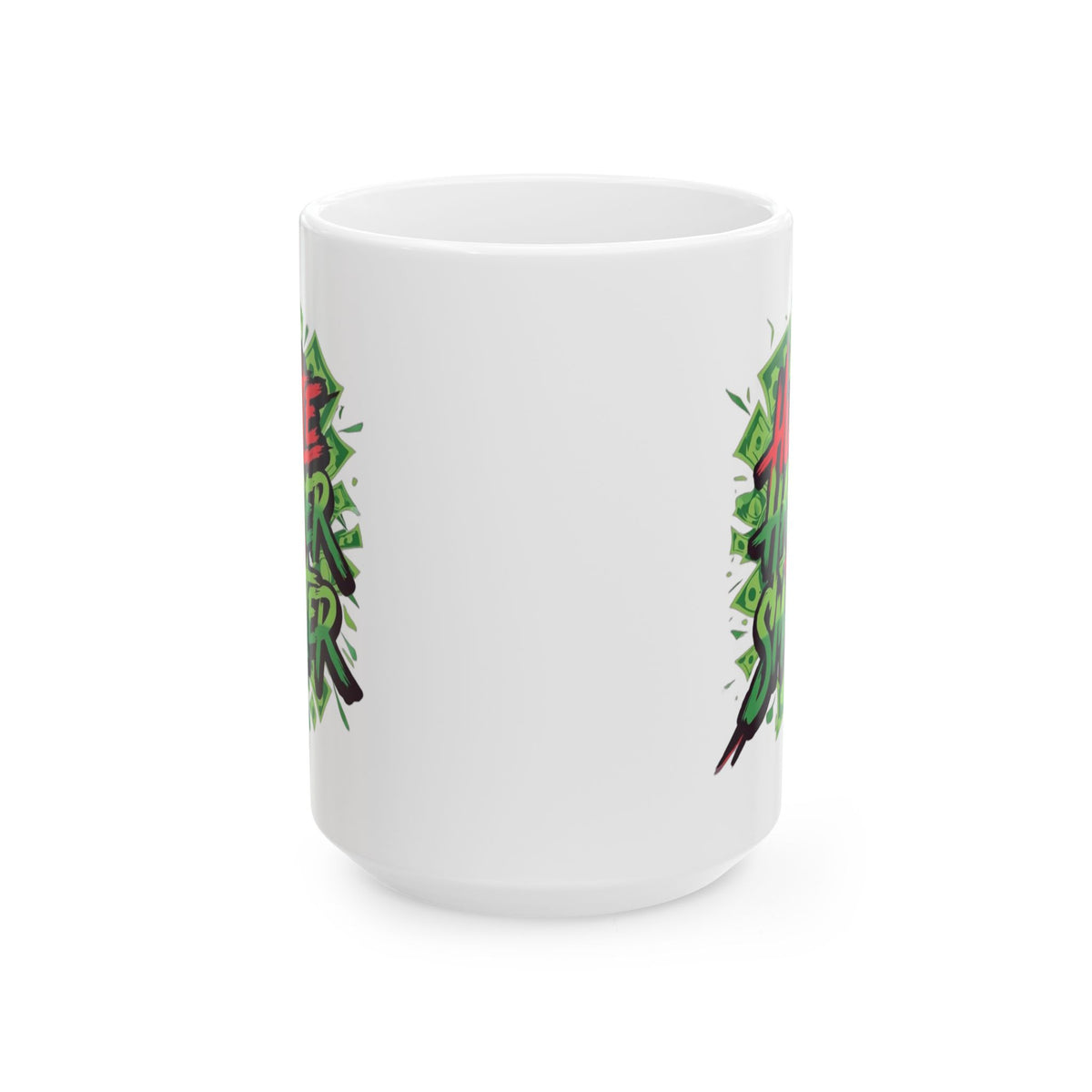 Vibrant Graphic Ceramic Mug, Unique Art Coffee Cup for Plant Lovers, Gift for Coffee Enthusiasts, Perfect for Birthdays, Housewarming,