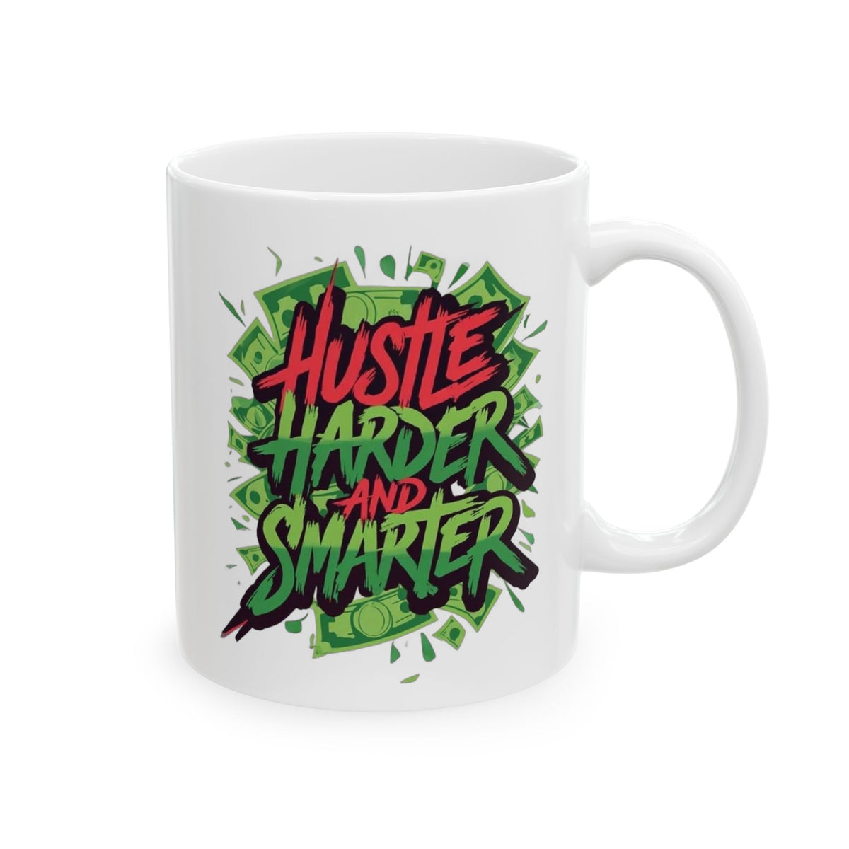 Vibrant Graphic Ceramic Mug, Unique Art Coffee Cup for Plant Lovers, Gift for Coffee Enthusiasts, Perfect for Birthdays, Housewarming,
