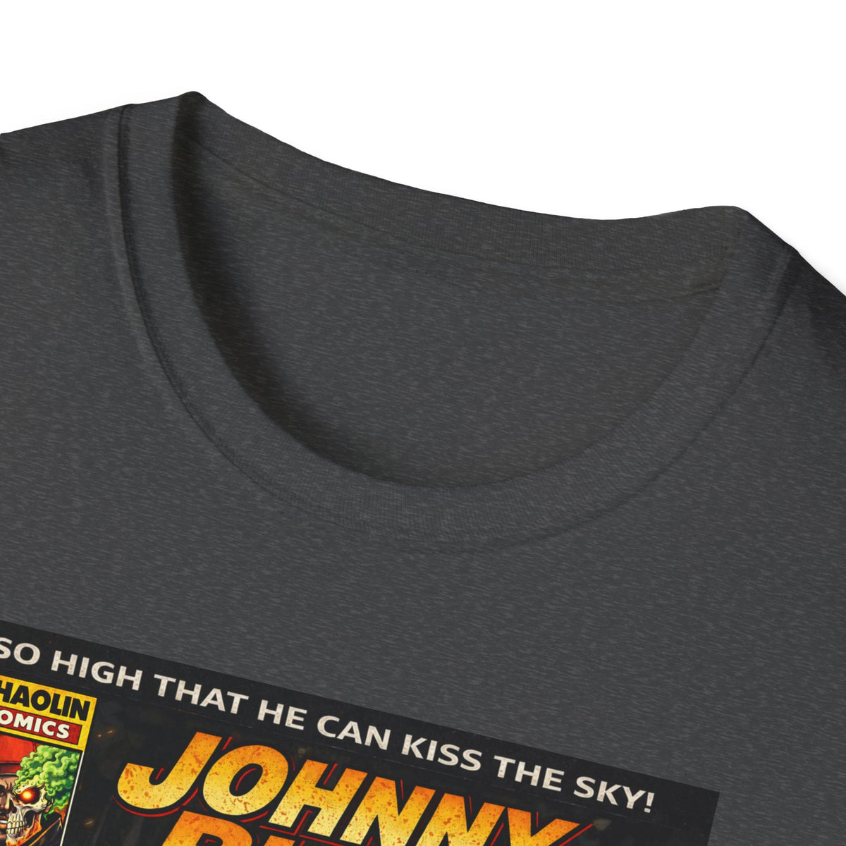 Johnny Blaze Comic Cover T-Shirt | Retro Ghost Rider Parody Artwork