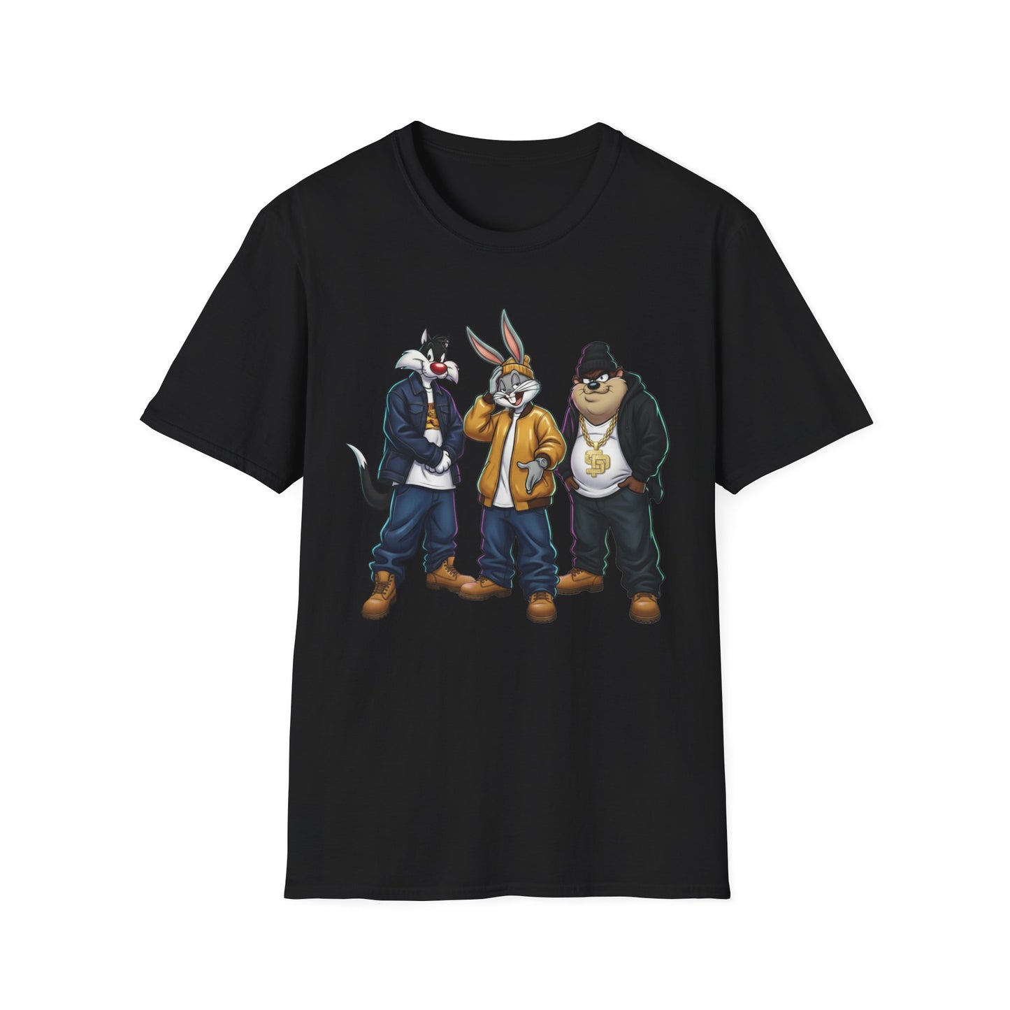 State Property x Looney Tunes Streetwear Crew T-Shirt | Urban Animal Characters, Hip-Hop Style