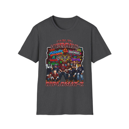 Harlem Heros Diplomat-Z Band Shirt | Graphic T-Shirt, Music/Anime Mashup Artwork, DBZ, Dipset, Hiphop Fan Gift