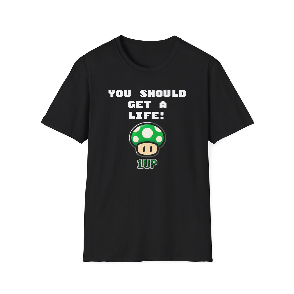 Playful Gaming T-Shirt: 'You Should Get A Life' Unisex Tee, Gift for Gamers, Retro Video Game Shirt, Get A Life Meme, Gamer Tee