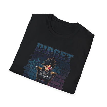 Vegeta The Capo Dipset/DBZ Graphic Tee | Streetwear Mafia Character, Anime/Hip-Hop Fan Gift