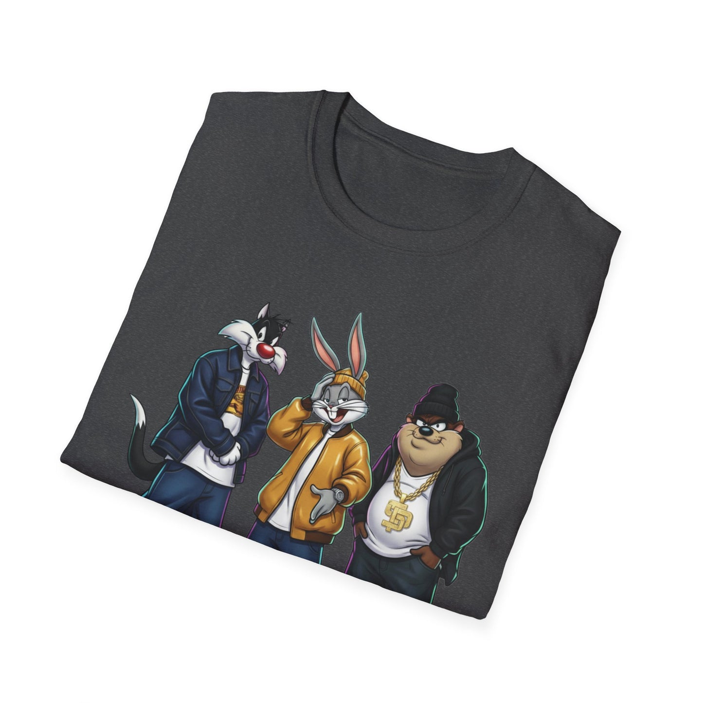 State Property x Looney Tunes Streetwear Crew T-Shirt | Urban Animal Characters, Hip-Hop Style
