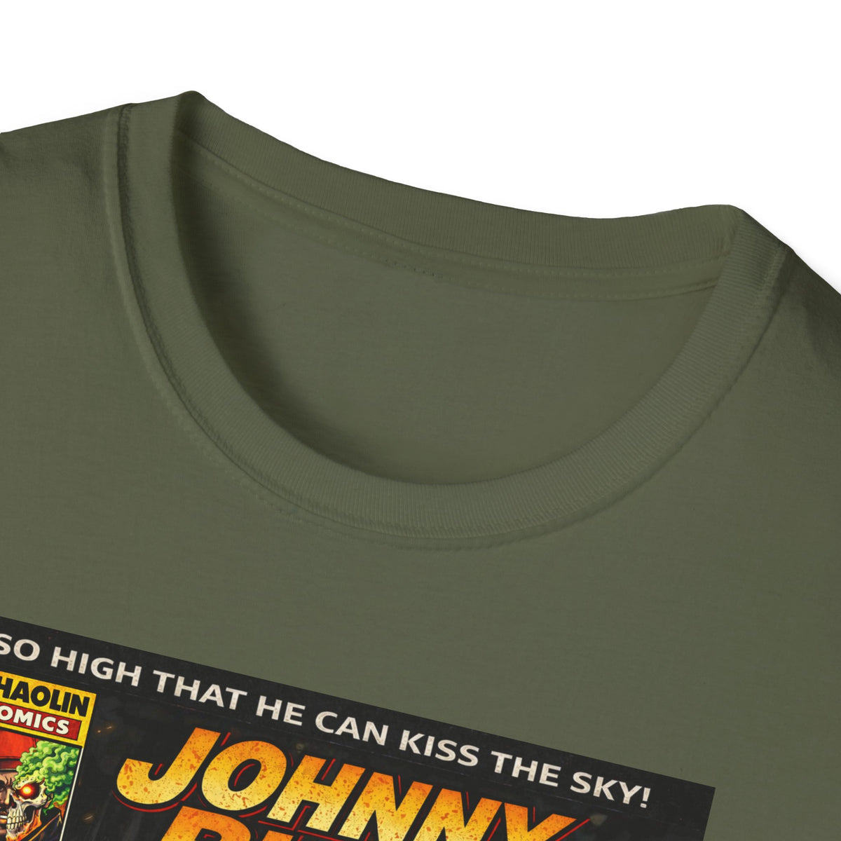 Johnny Blaze Comic Cover T-Shirt | Retro Ghost Rider Parody Artwork