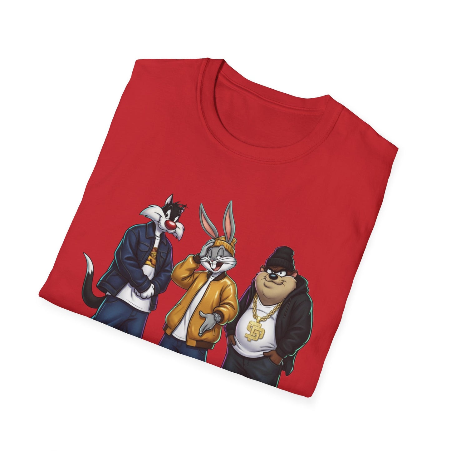 State Property x Looney Tunes Streetwear Crew T-Shirt | Urban Animal Characters, Hip-Hop Style