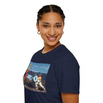 SF2 Bonus Stage Protest Parody Unisex T-Shirt, Casual Gamer Tee, Unique Graphic Tee, Streetwear for Gamers, Protest Stage Style