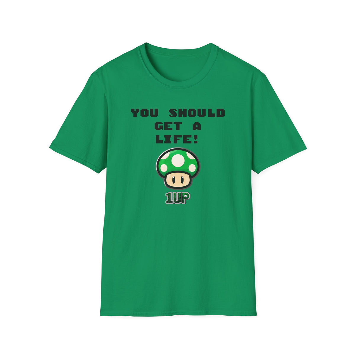 Playful Gaming T-Shirt: 'You Should Get A Life' Unisex Tee, Gift for Gamers, Retro Video Game Shirt, Get A Life Meme, Gamer Tee