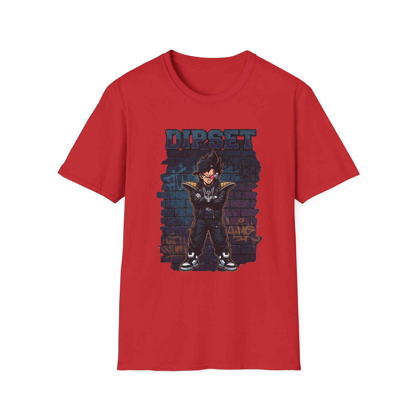 Vegeta The Capo Dipset/DBZ Graphic Tee | Streetwear Mafia Character, Anime/Hip-Hop Fan Gift