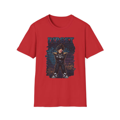 Vegeta The Capo Dipset/DBZ Graphic Tee | Streetwear Mafia Character, Anime/Hip-Hop Fan Gift