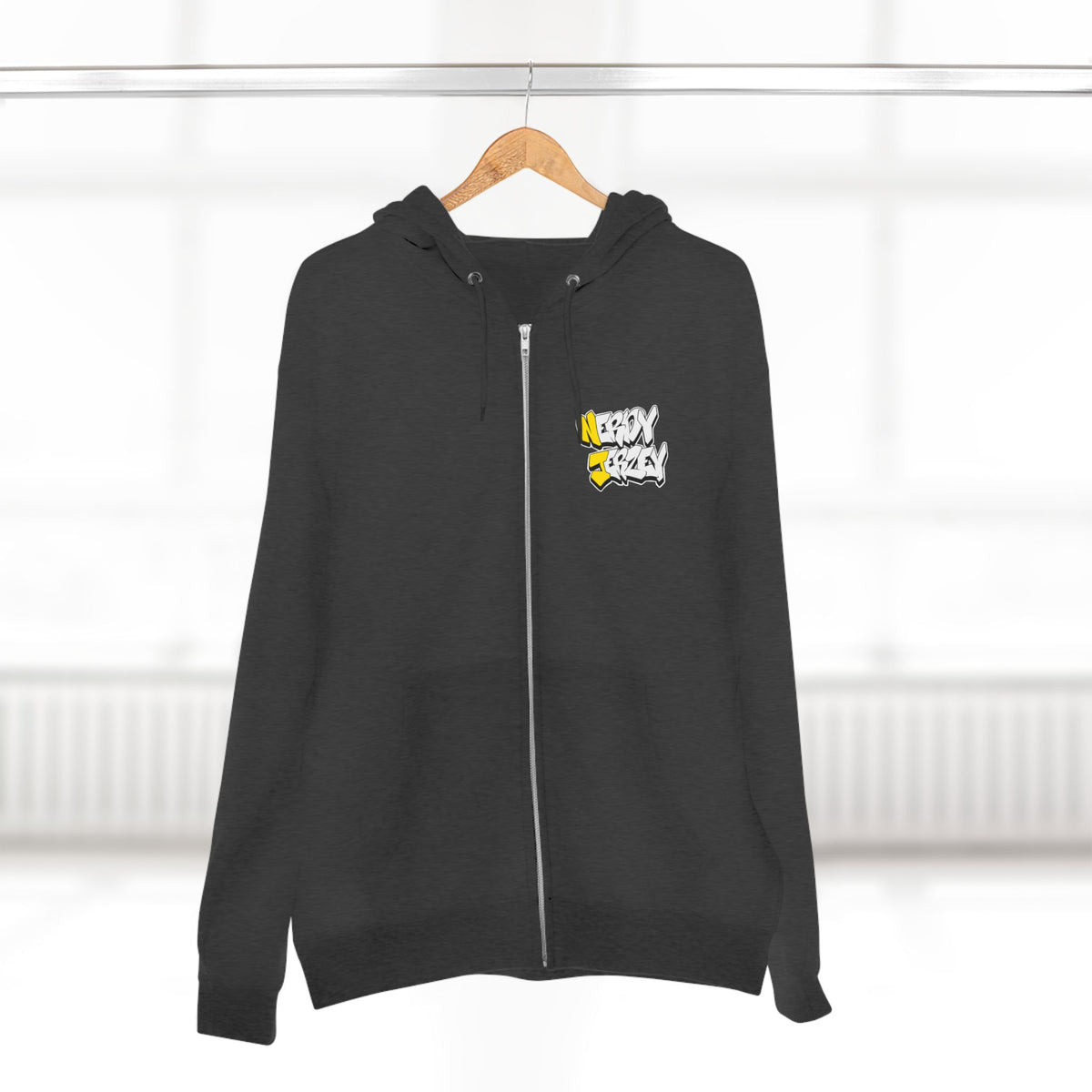 Nerdy Ninjaz Unisex Full Zip Hoodie - Killah Beez Yellow