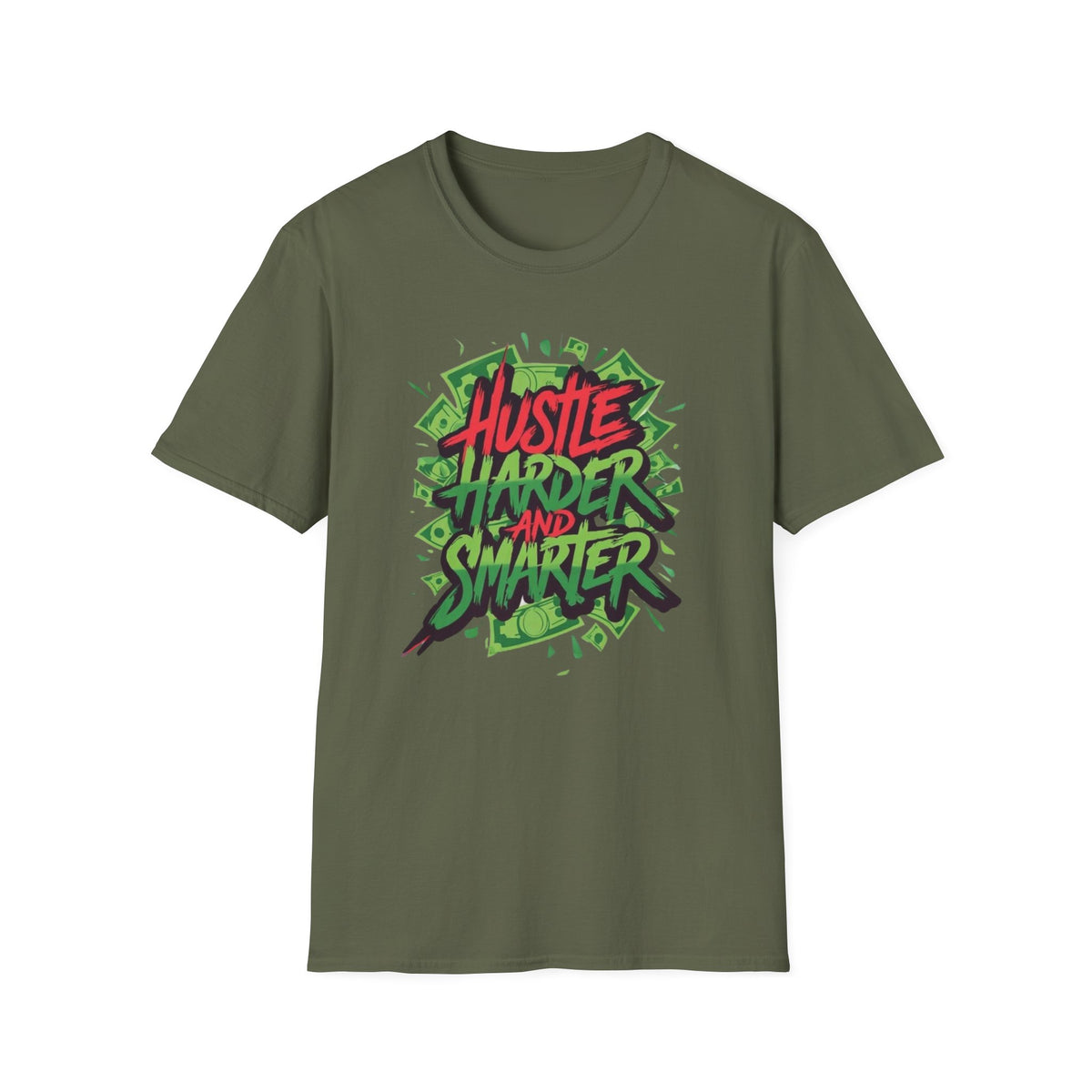 Hustle Harder And Smarter T-Shirt, Motivational Tee, Gift for Entrepreneurs, Unique Graphic Shirt, Casual Wear, Inspirational Clothing